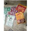Image 3 : Group of 12+ Dec Set Road, Shop, Post Office Signs - Largest Size 45x22"