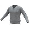 Image 1 : Authentic Calvin Klein Jeans Gray V-Neck Sweater (Size L)