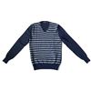 Image 2 : Authentic Calvin Klein Jeans Striped V-Neck Sweater (Size M)