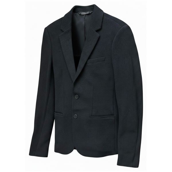 Zara Man Black Ribbed Blazer (US 36)