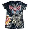 Image 3 : Authentic Ed Hardy by Christian Audigier Tiger Graphic T-Shirt (Unworn - Size L)