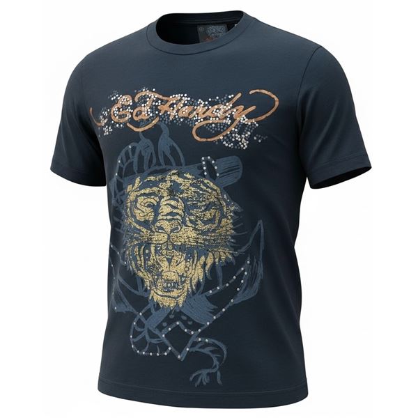 Authentic Ed Hardy Gold Tiger T-Shirt (Size S)