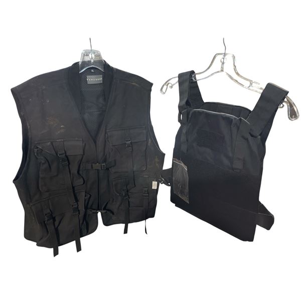 2-Pcs Tactical Vests / Plate Carriers (XL)