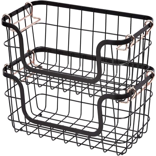 BNIB - Group of 20 Amazon Basic 2-Pack Metallic Storage Bins