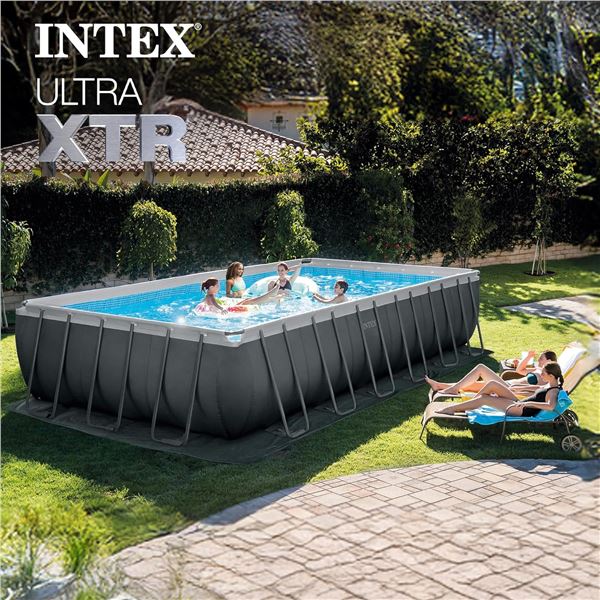 New - Intex Rectangular Ultra XTR Frame Above Ground Pool - RV: $1349.99 CAD (26363EH) - 24' x 12' x