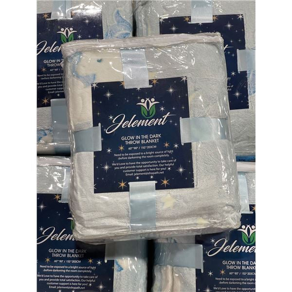 Group of 6 - New Glow in the Dark Throw Blanket (60" x 80")