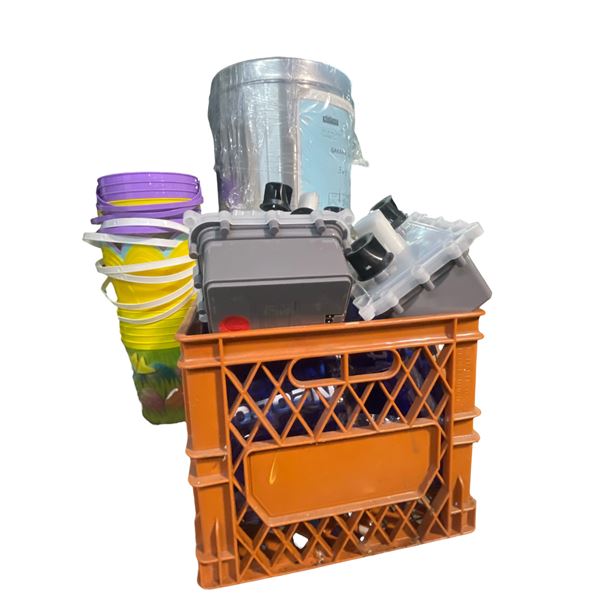 New Storage Bin, 18-Pcs Platsic Buckets, Group of Neobot X1 Robotic Pool Cleaner Filters