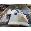 Image 3 : Full Shelf of Misc Items - Yoga Blocks, Electrical Conduit, Diapers, Choking Hazard, and More