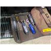 Image 2 : 4 Canvas Tool Bags with Extension Cords and Assorted Tools