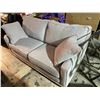 Image 2 : Light Gray Fabric Sofa, H36" x W68" x D36"