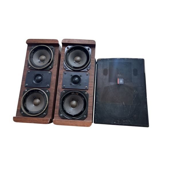 JBL Control 28 Professional Series Speakers and Vintage Koss Dynamite M/80 Speakers - As-Is (Pair)