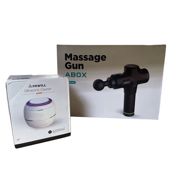 New ABOX Massage Gun and Hiwill Ultrasonic Cleaner