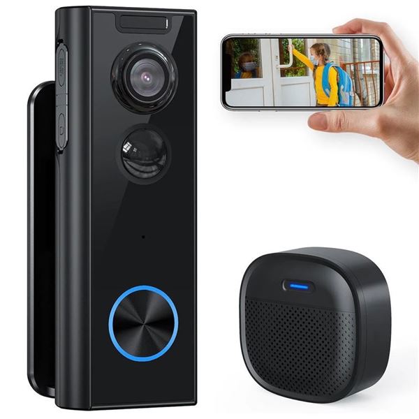 New Open Box - XTU Smart Home 2K Video Doorbell Camera (Model BELL J100