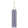 Image 1 : New - Blue and White Costal Geometric Pendant H20" (minor scratches)