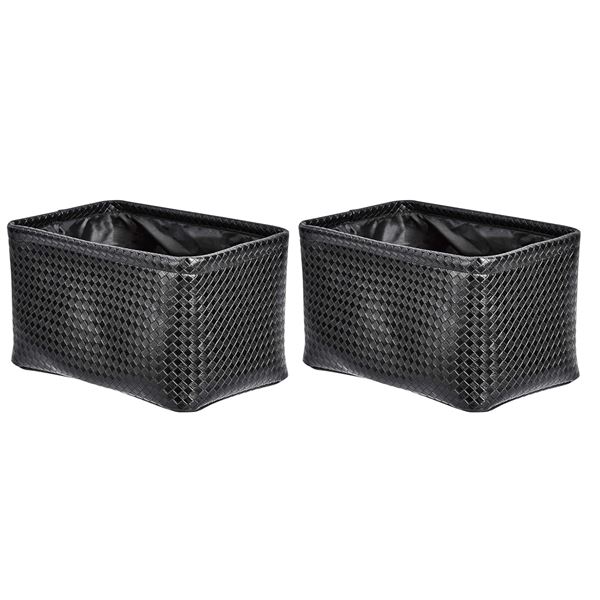 Amazon Basics Black Metallic Storage Bin (8-Pcs per box)