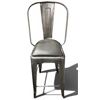 Image 1 : 8-Pcs Gunmetal Dining Chair