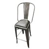 Image 2 : 8-Pcs Gunmetal Dining Chair