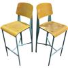 Image 1 : 10-Pcs Prouve-Style Bar Chairs, H43"
