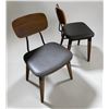 Image 1 : Group of 2 Mid-Century Style Wooden Bar Chairs (some minor wear)