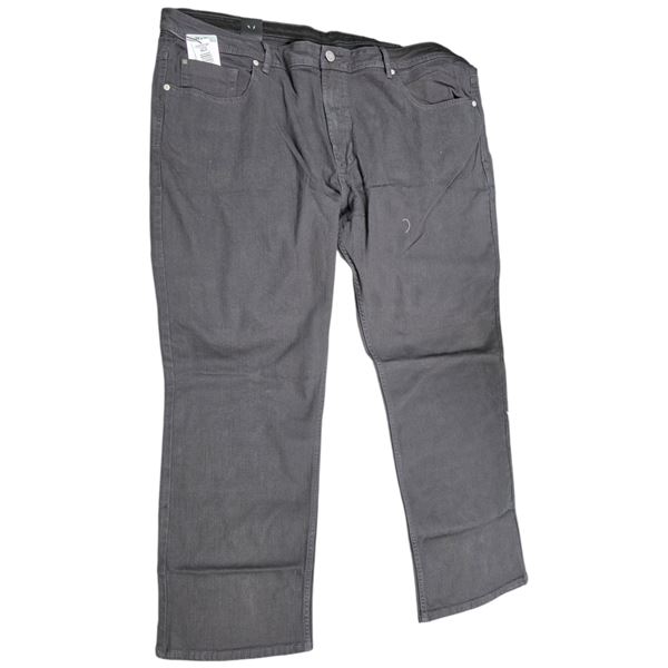 4-Pcs New Buffalo David Bitton Jack-X Slim Straight Stretch Black Jeans (Size 44x32- Mixed Colour),
