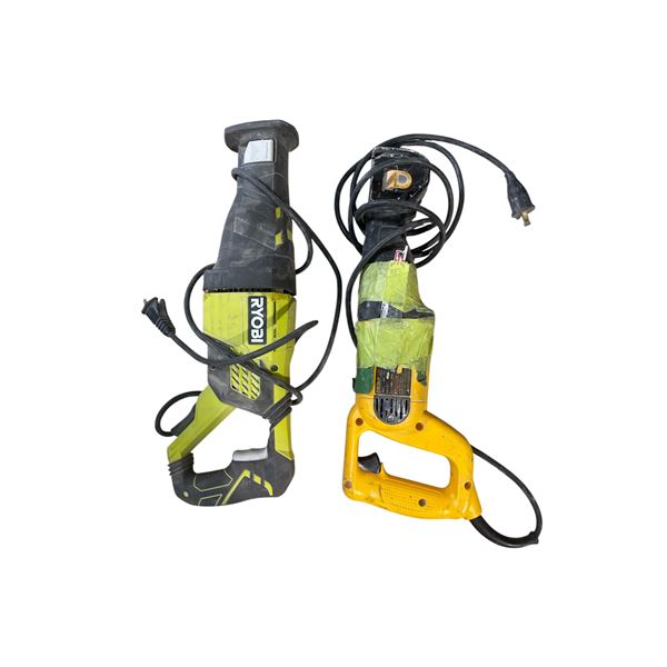 DEWALT and RYOBI Reciprocating Saw (DW304p & RJ1861VVN)
