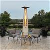 Image 1 : Paramount Flame Patio Heater 42,000 BTU, Grey and Silver RV: $300