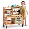Image 2 : ROBUD Wooden Mud Kitchen for Kids, Outdoor Play Kitchen Set - RV: $204