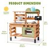 Image 4 : ROBUD Wooden Mud Kitchen for Kids, Outdoor Play Kitchen Set - RV: $204
