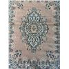 Image 2 : Small Persian Accent rug Dusty Rose and Navy Floral - Approx 66in x 47in