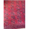 Image 2 : Bokhara Style Persian Rug Deep Crimson Red - Approx 136in x 94in