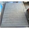 Image 1 : Modern Textured Area Rug Minimalist Solid Grey/Taupe - Approx 131in x 96in