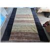 Image 2 : Modern Abstract Striped Area Rug - Approx 142in x 106in