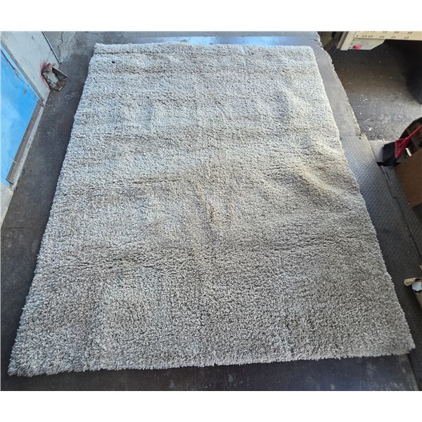 Plush High Pile Shag Area Rug - Approx 128in x 97in
