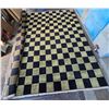 Image 1 : Moes Home Collection Checkered Area Rug Black & Olive Green - Approx 152in x 140in