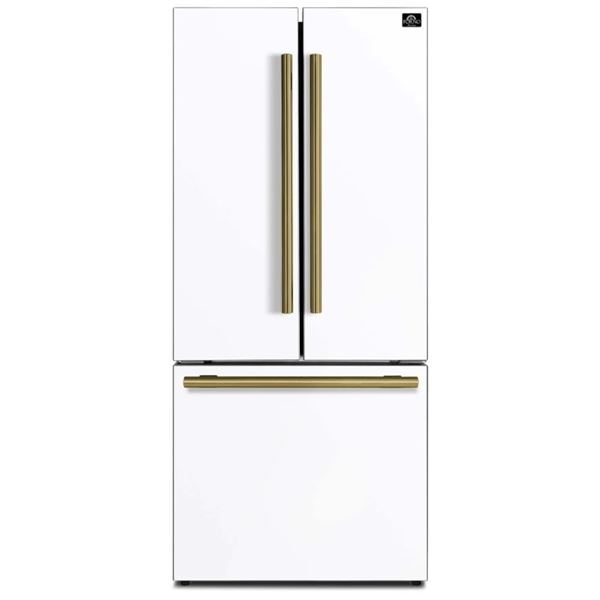 New in Box - Forno 30" French Door Refrigerator White (Model FFFFD1974-31WHT)