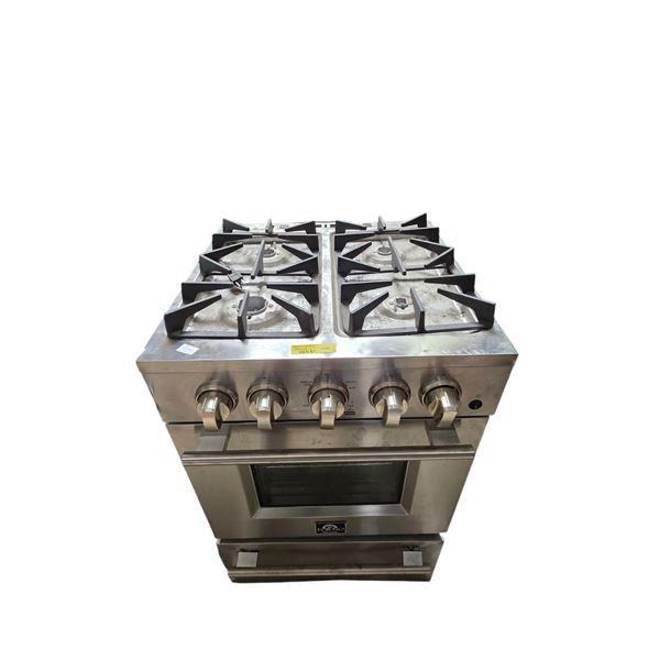 Forno Breno 24" Freestanding Gas Range - burner caps missing