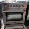Image 2 : Forno Gas Range Oven - Missing cooktop grates and burner caps, door repair is required