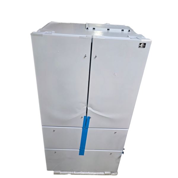 Forno 36" French Door Refrigerator - Door Dents, Tested, Powers on (Model FFRBI1820-36WHT)
