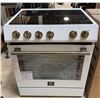 Image 1 : FORNO 30" White Electric Range - door damaged and repair is required