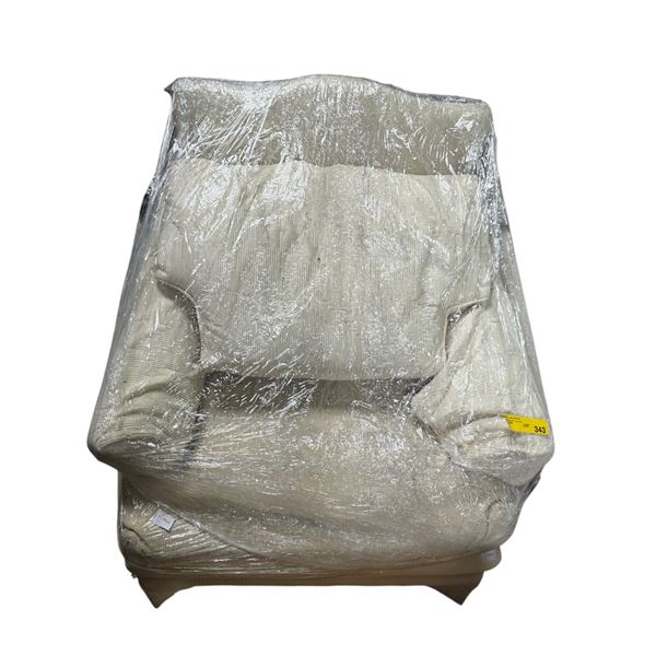 Cream Armchair, W31"