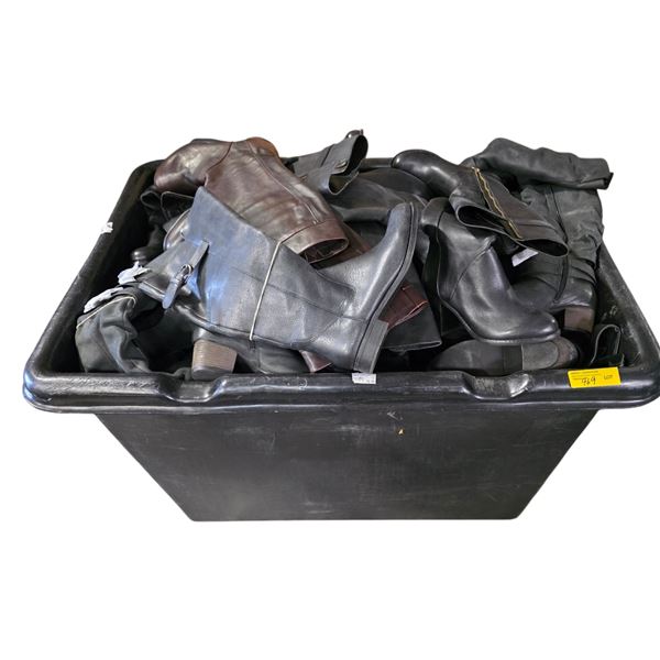 Full Bin of Assorted Women's Boots (Bin Not Included)