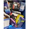 Image 2 : 3 Bins of Mixed Pharmacy Supplies, Phone Cases, Household Items