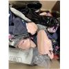 Image 3 : 3 Bins of Assorted Shoes Includes Kids and Adults
