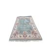 Image 1 : Hand Tufted Wool Rug - Green & White, 84" x 108"