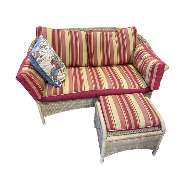 Wicker Outdoor Patio Furniture Set, W55"