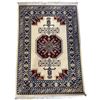Image 1 : Area Rug, Cream/Burgundy/Blue, 71" x 47"