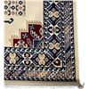 Image 3 : Area Rug, Cream/Burgundy/Blue, 71" x 47"