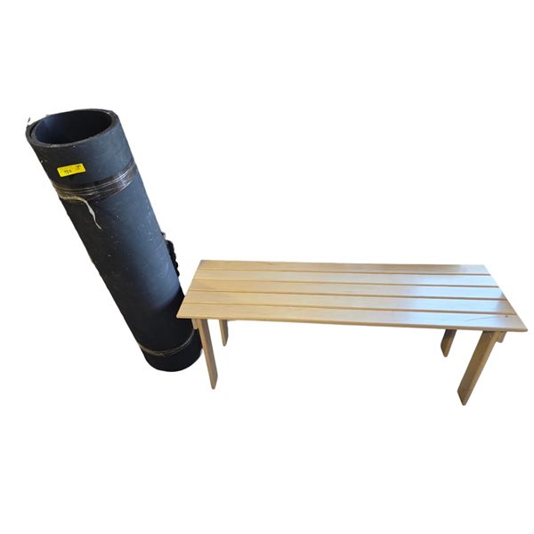 Bench (W51") and Black Mat (48")