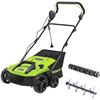 Image 1 : Greenworks 13 Amp 14-Inch Corded Dethatcher/Scarifier, DT13B00