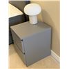 Image 2 : Pair of Gray Nightstands, H22" x W16" x D19" Each
